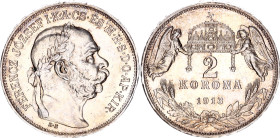 Hungary 2 Korona 1913 KB
KM# 493; Silver; Franz Joseph I. UNC, rare condition. Full mint luster.