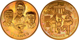 Hungary Commemorative Medal "Dismantling the Iron Certain and Berlin Wall" 1989
Copper 141.82 g., 65 mm; Thanks to Gorbachev, Kohl & Bush for the Uni...