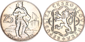 Czechoslovakia 10 Korun 1955
KM# 42, N# 12623; Silver; 10th Anniversary - Liberation from Germany; UNC with hairlines.