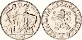 Czechoslovakia 100 Korun 1955
KM# 45; N# 20210; Silver; 10th Anniversary - Liberation from Germany; UNC.