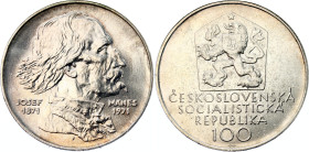 Czechoslovakia 100 Korun 1971
KM# 73; N# 20211; Silver; 100th Anniversary of the Death of Josef Mánes; UNC.