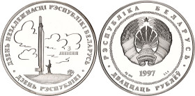 Belarus 20 Roubles 1997
KM# 10 , N# 28836; Silver., Proof; The Day of Independence .