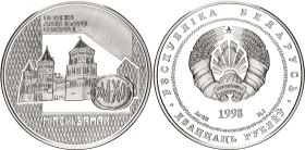 Belarus 20 Roubles 1998
KM# 27, N# 92953; Silver., Proof; Castle of Mir; Mintage 2000 pcs.