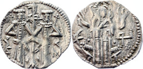 Bulgaria Ivan Aleksandar AR Grosh 1331 - 1371 (ND)
Youroukova & Penchev 74-80; Silver 1.75 g.; Ivan Aleksandar (1331-1371); 2nd Empire; Obv: Christ s...