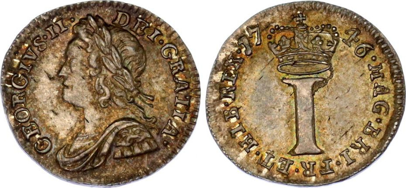 Great Britain 1 Penny 1746 Double Strike
KM# 567, N# 13097; Silver; George II; ...