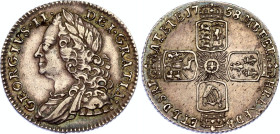 Great Britain 6 Pence 1758
KM# 582.2; Sp# 3711; N# 13120; Silver; George II; XF-AUNC Toned.