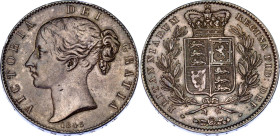 Great Britain 1 Crown 1845
KM# 741, N# 23652; Silver; Victoria; XF+ with nice toning.