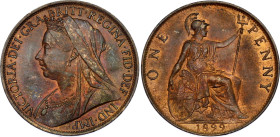 Great Britain 1 Penny 1899
KM# 790, Sp# 3961; N# 670; Bronze; Victoria; UNC.