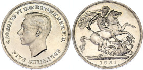 Great Britain 5 Shillings 1951
KM# 880, N# 10641; Nickel., Prooflike; Festival of Britain; UNC.