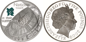 Great Britain 5 Pounds 2009
KM# 1141, N# 16964; Silver., Proof, Coloured; London 2012, A Celebration of Britain: Mind Series .