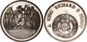 Great Britain Silver Medal "Death of Wat Tyler / King Richard II Penny" 20th Century (ND)
Silver 40.12 g., 44.9 mm; Proof.