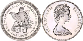 Isle of Man 1 Crown 1978
KM# 43a; Silver; 25th Anniversary of the Coronation of Elizabeth II; UNC.