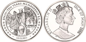 Isle of Man 10 Euro 1996
KM# 718; Silver., Proof; Trade Coinage, Euro Series; With minor hairlines.