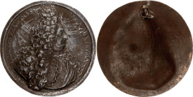 Italy Uniface Bronze Circular Plaquette "Franciscus Maria Medices" 1st Half of 18th Century (ND)
Bronze 133.46 g., 87 mm; Franciscus Maria Medices (1...