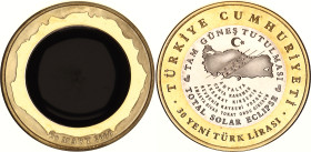 Turkey 30 New Lira 2006
KM# 1197; N# 13412; Silver partially gold plated; Solar Eclipse; Istanbul Mint; Mintage 2'475; Proof.