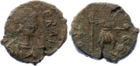 Roman Empire Cherson AE 476 - 491 AD R5
RIC X 948; LRBC 2277; Copper 3.40 g.; Zeno. Second reign; Constantinople mint; Obv: [D N ZENO] PER AV[G], dia...