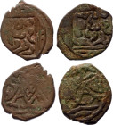 Golden Horde Qrim 2 x Pul "Two Headed Eagle" 1344 (AH 744)
Lebedev# m50, Pyr# 120, A# 2031.1, N# 124812 ; Copper; Obv: Mint of Qrim - in a year four ...