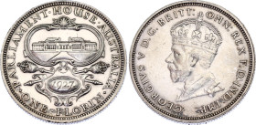 Australia 1 Florin 1927
KM# 31, N# 12501; Silver; George V; Opening of Parliament House; AUNC/UNC with minor hairlines.