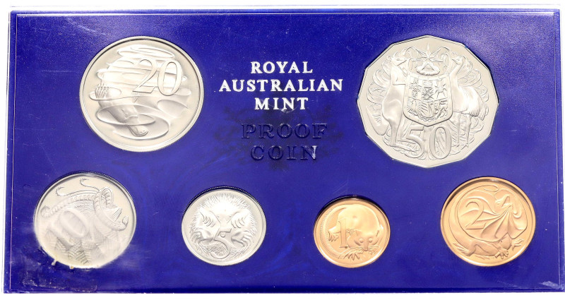 Australia Annual Proof Coin Set 1971
KM# PS33; Copper-nickel; Mintage 10066 pcs...