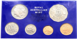 Australia Annual Proof Coin Set 1972
KM# PS34; Copper-nickel; Mintage 10272 pcs.