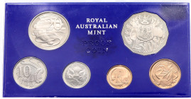 Australia Annual Proof Coin Set 1973
KM# PS35; Copper-nickel; Mintage 10090 pcs.