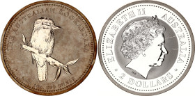 Australia 2 Dollars 2005
N# 126830; Silver; Elizabeth II; 4th Portrait - Australian Kookaburra; Perth Mint; Mintage 14'082; BUNC.