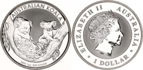 Australia 1 Dollar 2011
KM# 1689, N# 25340; Silver; Two Koalas; UNC with minor hairlines.