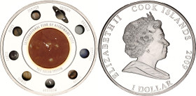 Cook Islands 1 Dollar 2009
N# 311225; Silver plated copper - nickel., Proof, Colour; International Year of Astronomy; Solar System.