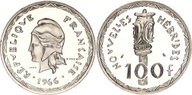 New Hebrides 100 Francs 1966 Essai
KM# E1, N# 17785; Silver., Proof; Mintage 3000 pcs.