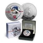 Niue 1 Dollar 2013 Hockey Club Sibir
Silver Proof; Hockey Club Sibir; Mintage 3000 - Rare official coin! Price in Krause = 85 USD. 1 Oz 999 Silver.