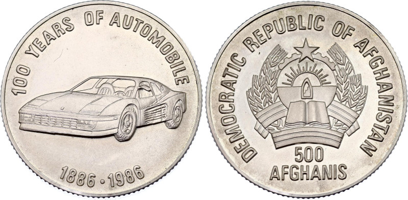 Afghanistan 500 Afghanis 1986 (ND)
KM# 1003; Schön# 113; N# 122122; Silver; 100...