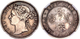 Hong Kong 20 Cents 1885 NGC XF
KM# 7, N# 4417; Silver; Victoria; NGC XF Det. cleaned.