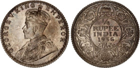 British India 1/4 Rupee 1936
KM# 518, N# 18581; Silver; George V; Bombay Mint; UNC with nice toning.
