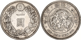 Japan 1 Yen 1904 (37)
Y# A25.3; JNDA# 01-10A; N# 5505; Silver; Meiji; Osaka Mint; XF-AUNC.