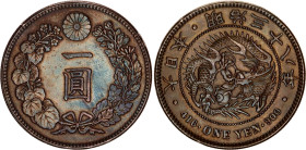 Japan 1 Yen 1905 (38)
Y# 25.3, N# 5505; Silver; Meiji; AUNC with nice toning & minor hairlines.