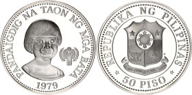Philippines 50 Piso 1979
KM# 229, N# 46984; Silver., Proof; International Year of the Child; Mintage 27000 pcs.