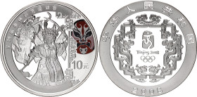 China 10 Yuan 2008
KM# 1846, N# 78926; Silver., Proof, Coloured; 2008 Summer Olympics, Beijing, Beijing Opera .