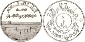 Iraq 1 Dinar 1977 AH 1397
KM# 143, N# 63038; Silver., Proof; Tharthar-Euphrates Canal; Mintage 7000 pcs.