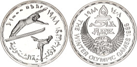 Egypt 5 Pounds 1988 AH 1408
KM# 628, N# 24267; Silver., Proof; XV Winter Olympics; Mintage 2000 pcs.