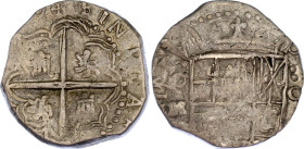 Bolivia 2 Reales 1621 - 1665 (ND)
KM# 140; Silver 6.81 g; Philip IV; XF.