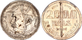 Brazil 2000 Reis 1935 NGC MS 64
KM# 535, N# 14493; Silver; Duke of Caxias.