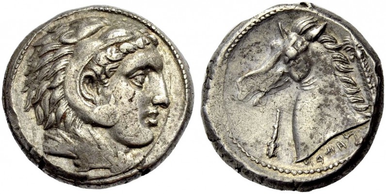 GRIECHISCHE MÜNZEN 
 SIZILIEN 
 ENTELLA 
 Tetradrachmon, 300-289 v. Chr. Sicu...