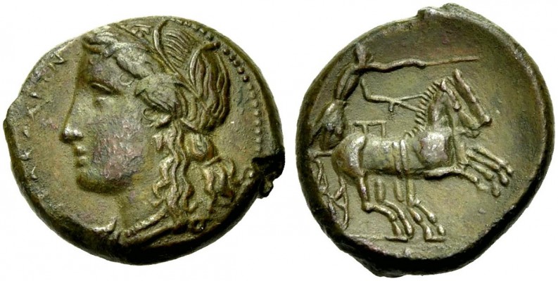 GRIECHISCHE MÜNZEN 
 SIZILIEN 
 SYRAKUS 
 4. Demokratie, 289-287 v. Chr. Bron...
