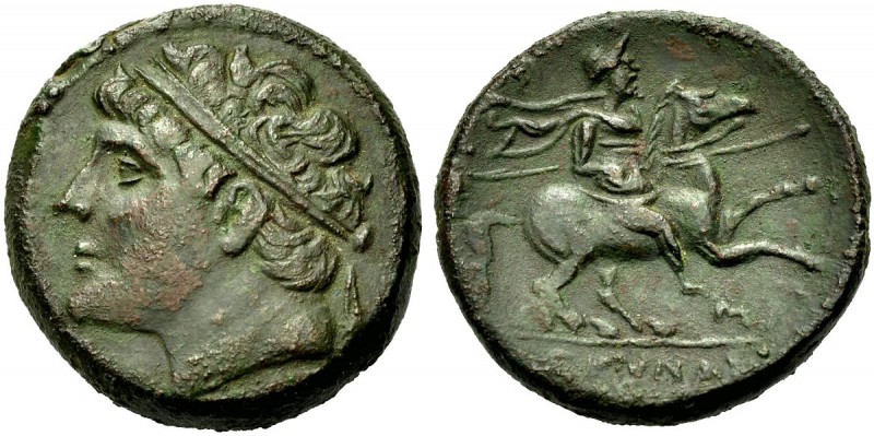 GRIECHISCHE MÜNZEN 
 SIZILIEN 
 SYRAKUS 
 Hieron II., 275-215 v. Chr. Bronze....
