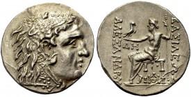 GRIECHISCHE MÜNZEN 
 MAKEDONIEN 
 KÖNIGE VON MAKEDONIEN 
 Alexander III. der Grosse, 336-323 v. Chr. 
 Tetradrachmon, postum, Odessos , 125-70. He...