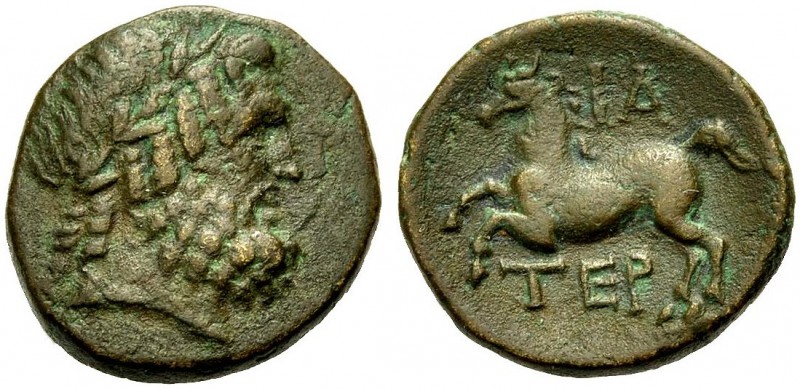 GRIECHISCHE MÜNZEN 
 PISIDIEN 
 TERMESSOS 
 Bronze, Jahr 1 (?), ca. 71-82. Bä...