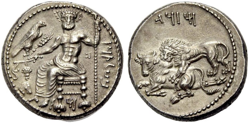 GRIECHISCHE MÜNZEN 
 KILIKIEN 
 TARSOS 
 Mazaios, 361-334 v. Chr. 
 Stater. ...