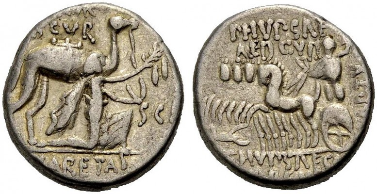 RÖMISCHE MÜNZEN 
 RÖMISCHE REPUBLIK 
 M. Aemilius Scaurus und P. Plautius Hyps...