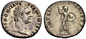 RÖMISCHE MÜNZEN 
 KAISERZEIT 
 Domitianus Caesar, 69-81. 
 Denar, 92. Rom. IMP CAES DOMIT AVG - GERM PM TRP XI Büste mit L. n. r. Rv. IMP XXI COS X...
