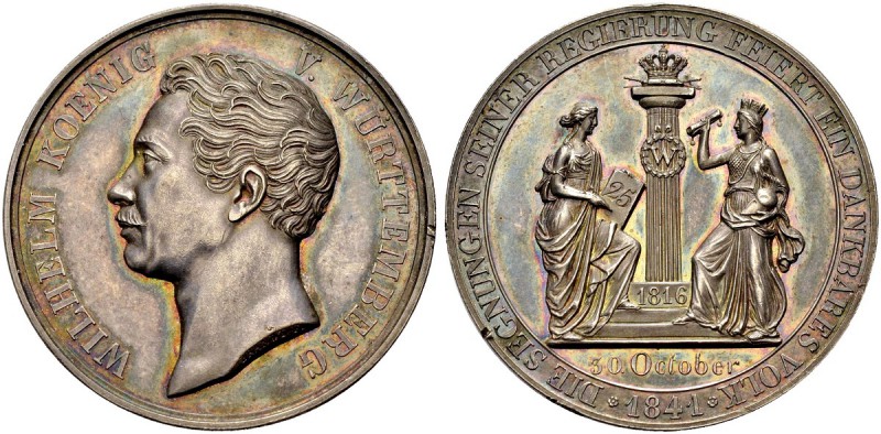 ALTDEUTSCHE MÜNZEN UND MEDAILLEN 
 WÜRTTEMBERG, HERZOGTUM, SEIT 1806 KÖNIGREICH...